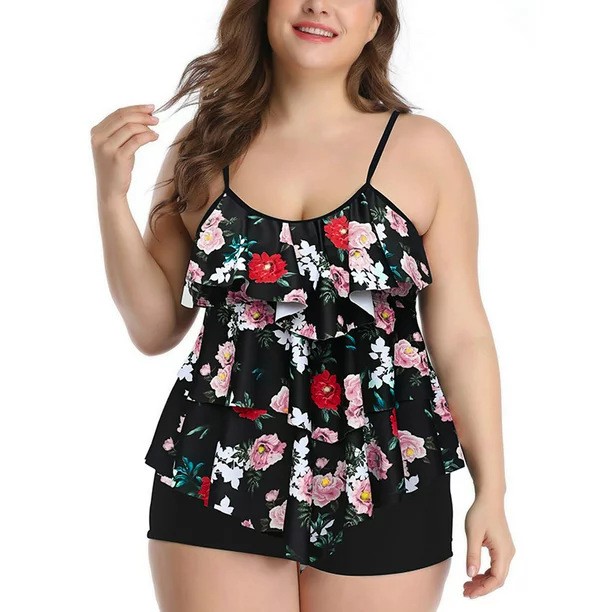 Tankini Kadın Bikini Çiçek Des - Shorts incelemesi ve fiyatı