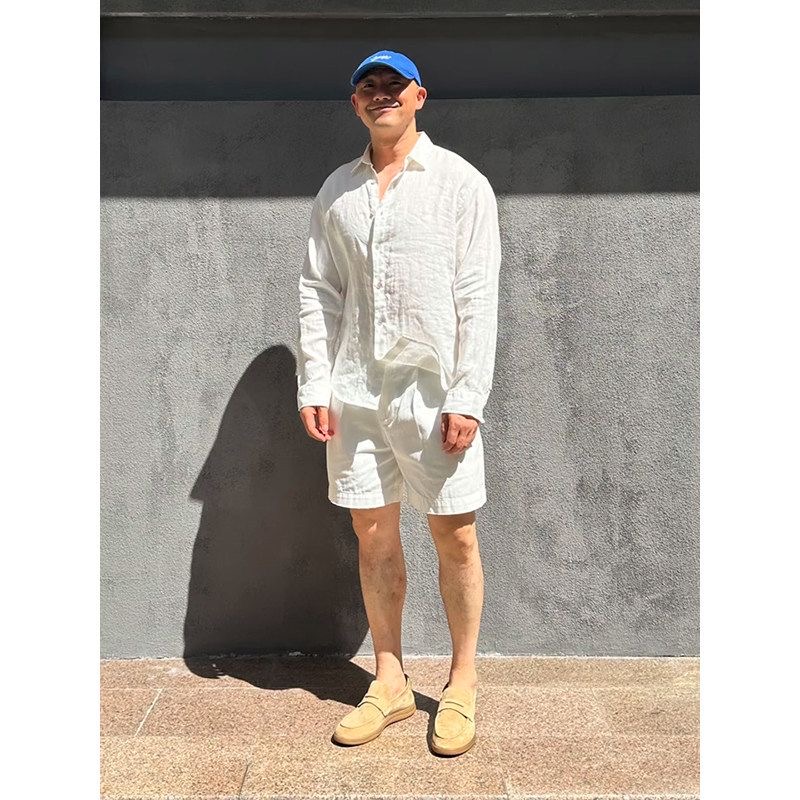 Hafif Lüks Erkek Keten Güneş K - Mens Linen Shirt Long Sleeve incelemesi ve fiyatı