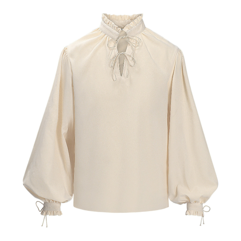 Rönesans Orta Çağ Korsan Gömle - Medieval Gothic Lace Up Pirate Shirt incelemesi ve fiyatı