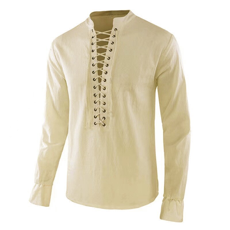 Erkek Rönesans Gömleği Korsan  - Mens Linen Shirt Long Sleeve incelemesi ve fiyatı
